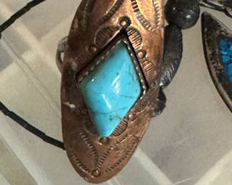 Copper an dturquoise ring