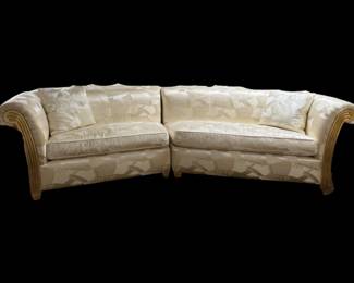 Scalamandre Fabric Covered couch Nice Condition 