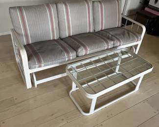 Outdoor pieces used in a Sunroom