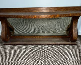 Oak Shelf with Mirror 