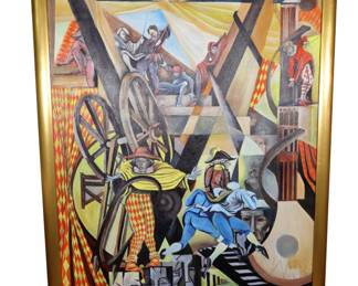 Vibrant Modern Original Oil on Canvas by Artist Belozar