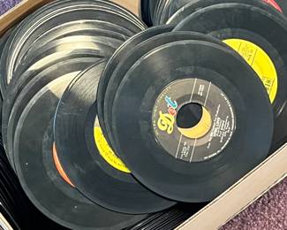 Old 45's vinyl records 