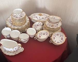 Royal Crown Derby Royal Antoinette service for 10!