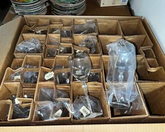 Brand new Lenox Wine glasses so many