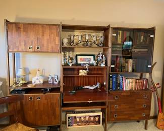 Mid-century modern modular wall unit - located downstairs - $595