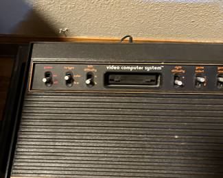 Video console with joy sticks - It's the one before Atari but it is an Atari.  