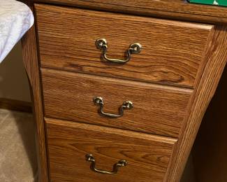 nice wooden file cabinet  - $70