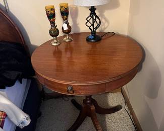 round side table - located downstairs - $95