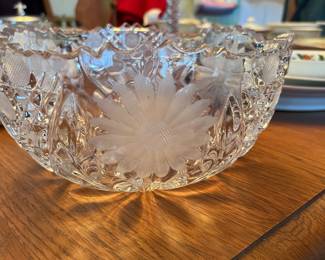 Mayflower “Shirley” cut glass bowl