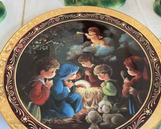 Precious Moments Come Let Us Adore Him plate