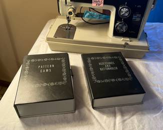 Kenmore sewing machine with accessories stitch attachments - downstairs