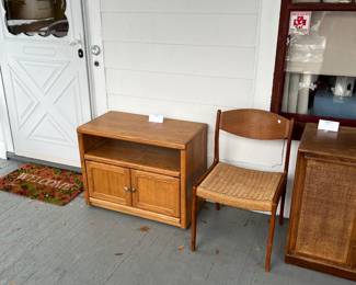2 door wooden TV stand.