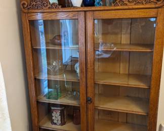 Antique two door hutch.