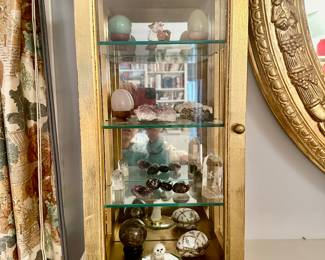 Curio cabinet with beautiful decor
