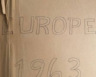 Scrapbook of travel to Europe in 1963
