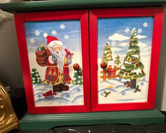 Advent Box - each square has a Christmas ornament in it!!! 