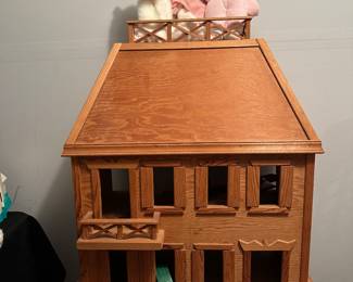 Adorable wooden dollhouse