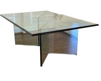 $500 USD      Glass Mid Century Leon Rosen Style Pace Coffee Table KW214-6     Vintage 1970's Modern Pace Collection Style Brass and Glass Coffee Table

Dimensions: 47 x 32 x 17"H

Condition: Very good.  

Local pick up McLean, VA.  Contact us for shipper suggestions.     https://goodbyhello.com/products/copy-of-pair-sofas-kw214-5?_pos=36&_sid=39f7e14c1&_ss=r