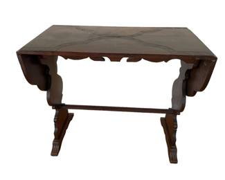 $300 USD      Antique Drop Leaf Service Cart Table w Inlay Design KW214-34     Stunning and versatile.  Use this as an accent table, in a foyer, library or bedroom.  It's the perfect size (small or large) for that special place. 

Dimensions: 33 x 16 x 27"H  Open 55"

Condition: Very good

Local pick up McLean, VA.  Contact us for shipper suggestions.      https://goodbyhello.com/products/copy-of-cedar-chest-kw214-33?_pos=30&_sid=39f7e14c1&_ss=r