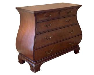 $1400 USD      Ethan Allen Burl Elm Front Bombay Chest Dresser KW214-8      Beautiful, sleek and elegant.  A delight in any room.

Burl Elm Front
Carved Bracket Feet
Contrasting Finished
Stylish Hardware

Dimensions: 47 x 19 x 37"H

Condition: Very good.  

Local pick up McLean, VA.  Contact us for shipper suggestions.     https://goodbyhello.com/products/copy-of-flip-top-table-kw214-7?_pos=25&_sid=39f7e14c1&_ss=r
