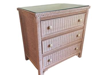 $350 USD      Boho Chic Lexington Henry Link Wicker Chest Dresser KW214-25     Elevate your decor with the Coastal White Washed Rattan Dresser by Lexington, a 6-drawer masterpiece that combines casual elegance with practical function, offering ample storage and a breezy coastal aesthetic for a charming bedroom decor.

Dimensions: 30 x 19 x 30"H

Condition: Very good

Local pick up McLean, VA.  Contact us for shipper suggestions.     https://goodbyhello.com/products/copy-of-henry-link-wicker-chest-dresser-kw214-24?_pos=20&_sid=39f7e14c1&_ss=r