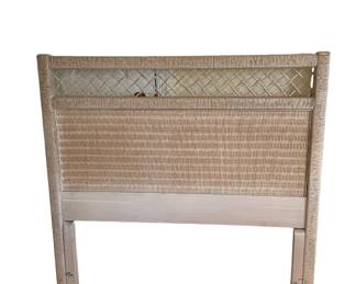 $500 USD      Pair Boho Chic Henry Link Twin Wicker Bed Headboards KW214-20     Boho Chic Wicker and Rattan Twin Headboards by Henry Link – a Pair  Wonderful pair of vintage boho chic wicker and rattan twin size headboard by Henry Link. Each feature a white washed finish.

Dimensions: 41 x 2 x 43"H

Condition: Very good

Local pick up McLean, VA.  Contact us for shipper suggestions.      https://goodbyhello.com/products/copy-of-antique-corner-chair-kw214-19?_pos=34&_sid=39f7e14c1&_ss=r