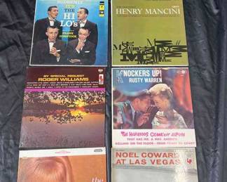 Bundle Of Vintage Vinyl Records Party With Mitch, Ray Conniff, Frank Comstock, Henry Mancini, Rogers Williams , Rusty Warren, Noel Coward And More