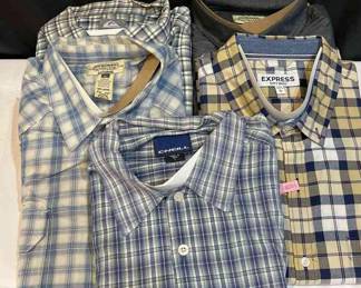 5 Shirts Express , American Rag, ONeill , QuickSilver . Size L XL