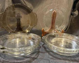 6 Piece Set Casserole Anchor Ovenware Pyrex Fire King