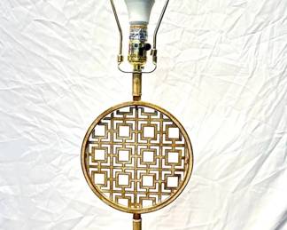 Chinese Classic Lamp With Tan Acrylic Base Single