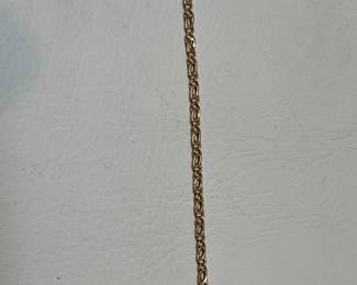 Gold Bracelet open Link made in Italy 5.1 grams of 14K Gold 8"