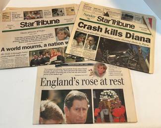 Princess Diana Souvenir Newspapers August & Sept 1997 Death & Funeral