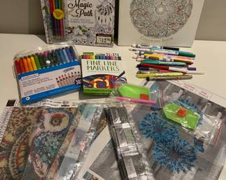 Coloring Books & Markers, Diamond Dots Craft Lot
