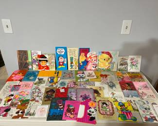 Huge Lot of Vintage Greeting Cards - Crafting - Collecting 1940s - 1970s