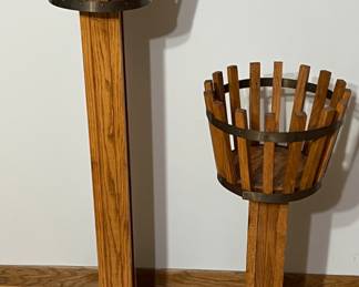 Set of Matching Plant Stands Handmade Mission Style