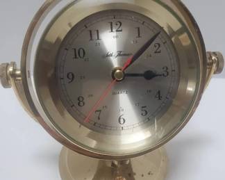 Vintage Seth Thomas 1044 Schooner Brass Clock