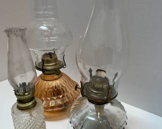 Vintage Oil Lamps- P&A Dorset, Lamplight Farms & Unmarked