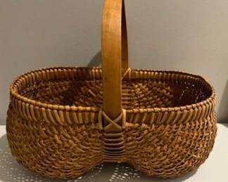 Vintage Buttocks Egg Gathering Basket Handmade