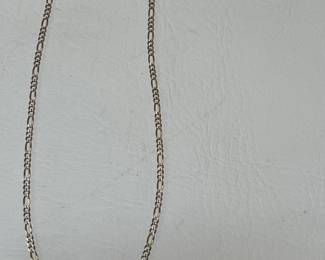 Gold Necklace 417 mark (10K) Yellow & white Gold Necklace Made in Italy 7.1 Grams