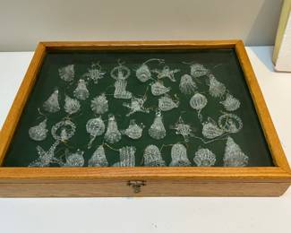 1980s Spaghetti Glass Ornaments 