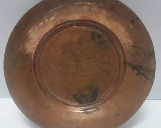 Vintage Hand Made Copper Plate