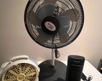 Three Working FANS Large, Medium, and Small