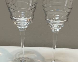 Pair of Tyrone WATERFORD Wine Glasses