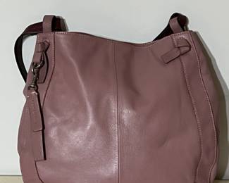 LUCKY BRAND Mauve Duo-Purple LEATHER Shoulder Bag