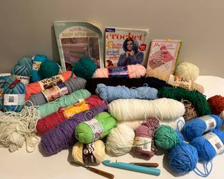 Huge Bundle of Yarn for Knitting, Crocheting, and Crafts