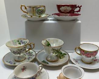 Lot of 7 Tea Cups and Saucers including Germany