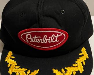 Vintage 80s PETERBUILT Puffy Truckers Tonkin Snapback USA Made NOS