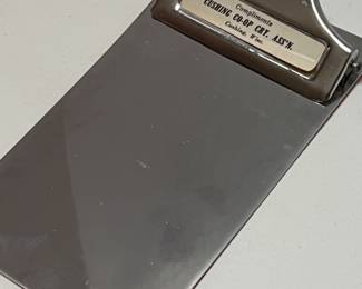 Vintage Metal Clipboard Advertising Cushing, Wisconsin