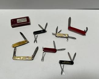 Group of Pocket Knives Kent, Imperia, Victronox