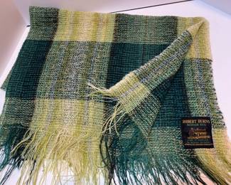 Vintage ROBERT BURNS Mohair Woven Rug Blanket Throw - Scotland - Burns Federation